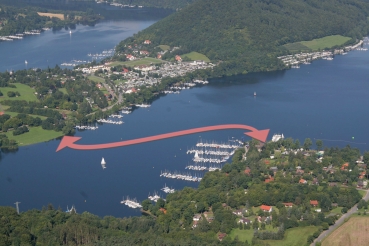 Edersee Fähre Luftbild